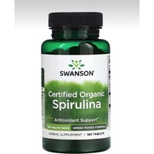 Swanson Spirulina 180 Tablet – Doğal Süper Gıda ve Bağışıklık Desteği