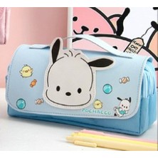 Petityu Pochacco Şirin Çift Fermuarlı Büyük Kapasiteli Kalem Kutu