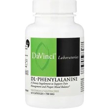 Da Vinci Labs Da Vinci Dl-Fenilalanin, 750 Mg, 60 Kapsül Takviye Edici Gıda