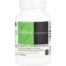 Da Vinci Labs Da Vinci N-Asetil Sistein, 500 Mg, 90 Kapsül Takviye Edici Gıda