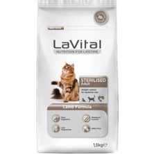 Lavital Kısırlaştırılmış Kuru Kedi Maması (Sterilised Adult) Kuzu Etli 1,5kg