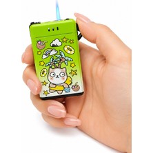 Onr Store Sevimli Kedi Desenli Gaz Dolumlu Turbo Çakmak Eğlenceli Tasarım