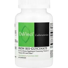 Da Vinci Labs Da Vinci Demir Bis-Glisinat, 60 Kapsül Takviye Edici Gıda