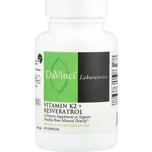 Da Vinci Labs Da Vinci K2 Vitamini + Resveratrol, 60 Kapsül Takviye Edici Gıda