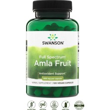 Swanson Amla Fruit 500 Mg 120 Kapsül