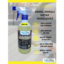 Velvox Genel Amaçlı Detay Temizleyici 500 ml | Araç İçi Temizleyici | Solvent İçermez | Su Bazlı | Bitkisel İçerikli Formül | Zorlu Leke Çıkarıcı | Hoş Temiz Koku | İlk Günkü Parlaklık