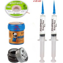 Smnr Krem Lehim Mchanc 138°C 42GR Havya Uç Temizleyici Flux Lehim Toplama Cp-1,5mm Lehim Emme Teli SETI01