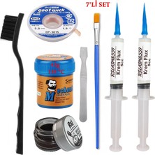 Smnr Kremlehim Mchanc 138°C 42GR Havya Uc Temizleyici Flux Lehim Toplama Cp-3,0mm Lehim Emme Teli Yardımcı SET02