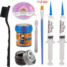 Smnr Kremlehim Mchanc 138°C 42GR Havya Uc Temizleyici Flux Lehim Toplama Cp-2,0mm Lehim Emme Teli Yardımcı SET02