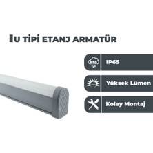 Zeyrise 72W U Tipi Etanj Armatür 6500K Beyaz Işık