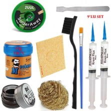 Smnr Kremlehim Mchanc 138°C 42GR Havya Uc Temizleyici Flux Lehim Toplama 2UUL-2015 Lehim Emme Teli,yardımcı SET06