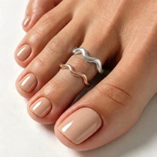 Pure Love Atelier Gümüş, Ritim Formlu Ikili Ayak Yüzük Seti