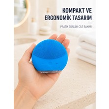 OtoTech Mavi Silikon Yüz Temizleme Cihazı Su Geçirmez Titreşimli Yüz Bakım Fırçası
