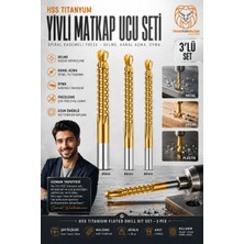 Transformacion Yivli Matkap Ucu Hss Spiral Yivli Kademeli Matkap Ucu Metal Ahşap Plastik 5-8 mm 722459