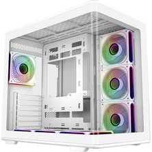 Cooler Master Elıte 600 Curve Atx 7x Argb Fan Beyaz (Psu Yok) Gamıng Kasa