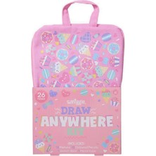 Smiggle Çizim Seti Her Yerde Çizim Vol4 Pembe