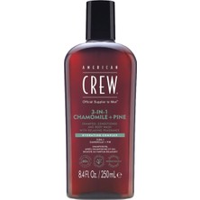 American Crew 3'ü 1 Arada Chamomile Pine Relaxing Şampuan 250 ml