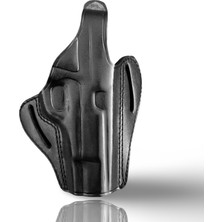 Rigor Universe %100 Hakiki Deri Tabanca Kılıfı Browning Hi-Power Gp-35 Uyumlu Pancake Owb Sağ El, Siyah