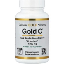 California Gold Nutrition, Gold C®, Usp-Grade Vitamin C, 1,000 Mg, 60 Veggie Capsules