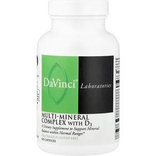 Da Vinci Labs Da Vinci D3 ile Multi-Mineral Kompleksi, 120 Kapsül Takviye Edici Gıda