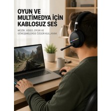 Tech Butiq Bluetooth 5.0 Rgb Işıklı Mikrofonlu Kablosuz Kulak Üstü Kulaklık