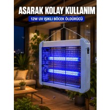 Aydogan's Uv Işıklı Sinek Öldürücü Lamba 12W Çift Tüplü Elektrikli Böcek Öldürücü