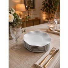 Güral Porselen Nesrin 6 Parça Sade Pasta Tabağı