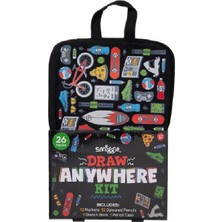 Smiggle Çizim Seti Her Yerde Çizim Vol4 Siyah