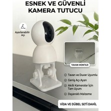 St Parts Xiaomi C 300 - C 400 Uyumlu Kamera Tutucu Duvar Tavan Kapı Ev Oda Kamerası (Kamera Dahil Değildir)