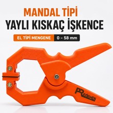Pratikmen Mandal Tipi Yaylı Kıskaç Işkence – El Tipi Mengene 0–58 mm