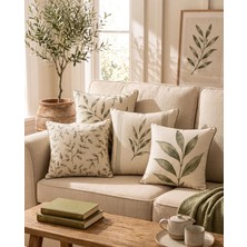Sage Kırlent Kılıfı Dijital Baskılı 4’lü Kombin 43×43 cm