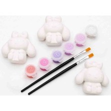 Ça-pa Concept Cinnamoroll 3'lü Taş Tozu Boyanabilir Figür Seti. Taş Boyama Çocuklar Için Yaratıcı Hobi ve Boyama Kutusu
