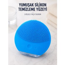 Sepetopia Silikon Yüz Temizleme Fırçası Ayarlanabilir Titreşimli Mavi Cilt Bakım Cihazı