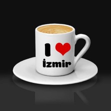 Çılgıntrend Memleket Temalı Isme Özel Kalpli Kahve Fincanı Tekli