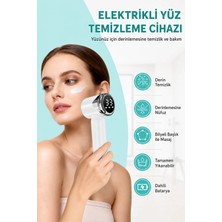 HiboTekno Peeling 15 Kademeli Şarjlı Yüz Temizleme Cihazı - 6 Başlıklı Peeling ve Masaj Aleti (1000MAH)