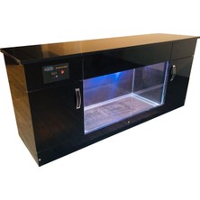 Kanki Pet LED Dizayn Akvaryum Tv Ünitesi KP160TVHGL01 160 cm