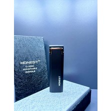 Honest Pürmüz Alevli Rüzgara Dayanıklı Slim Metal Çakmak