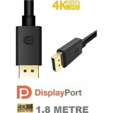 Krl 8k Displayport Dp Kablo 1080P@ 360hz, 2k@ 240hz, 4k@ 144hz, 8k@ 60hz V1.4 Gaming Sinema