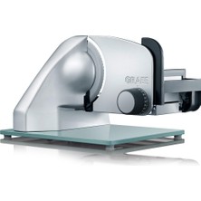 Graef. Classic C20 - Elektrikli Çok Amaçlı Dilimleyici, Almanya'da Üretilmiştir, Tamamen Metal, Paslanmaz Çelik Tırtıklı Bıçak Ø 170 Mm, Kesme Kalınlığı 0-20 Mm, Kapasitör Motoru 170 W, Ekmek Dilimley