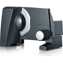 Graef S10002 - Elektrikli Çok Amaçlı Dilimleyici SKS100, Almanya'da Üretilmiştir, Paslanmaz Çelik Tırtıklı Bıçak Ø170 Mm, Kesme Kalınlığı 0-20 Mm, Enerji Tasarruflu Motor 170 W, Yerden Tasarruf Sağlar