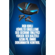 Belle Fusion Mey Ithalat® Bluetooth Kulaklık  Kulaklığı Rgb Işıklı Oyunlarda Düşük Gecikme