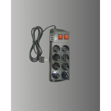 Belle Fusion Mey Ithalat® Akım Korumalı 8 Li Priz 3 USB Li Uzatma Kablosu Isıya Dayanıklı 2 Metre