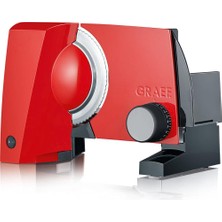 Graef S10003 - Elektrikli Çok Amaçlı Dilimleyici SKS100, Almanya'da Üretilmiştir, Paslanmaz Çelik Tırtıklı Bıçak Ø 170 Mm, Kesme Kalınlığı 0-20 Mm, Enerji Tasarruflu Motor 170 W, Yerden Tasarruf Sağla