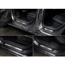 Taurus Power Toyota Yaris 2011-2020 Uyumlu Krom Kapı Eşiği 4 Parça – Paslanmaz Çelik + Abs Çerçeve