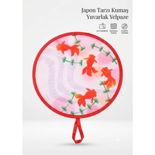 Zerafet Store Japon Balığı Desenli Kore Yelpazesi