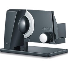 Graef S11002 - Elektrikli Çok Amaçlı Dilimleyici SKS110, Almanya'da Üretilmiştir, Paslanmaz Çelik Tırtıklı Bıçak Ø170 Mm, Kesme Kalınlığı 0-20 Mm, Enerji Tasarruflu Motor 170 W, Çocuk Güvenliği Kilidi