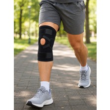 Belle Fusion Mey Ithalat® Açık Patella Ligamentli Dizlik Yan Destekli Esnek Ayarlanabilir Diz Desteği