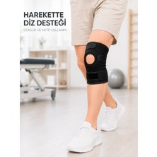 Belle Fusion Mey Ithalat® Kısa Ligamentli Dizlik Açık Diz Kapağı Ayarlanabilir Cırtlı Diz Destekleyici Spor Dizlik