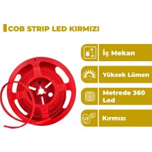 Zeyrise 5 Metre Cob Iç Mekan Şerit LED Kırmızı