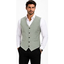 Mentor Regalo Erkek Yelek V Yaka Su Yeşili 50303